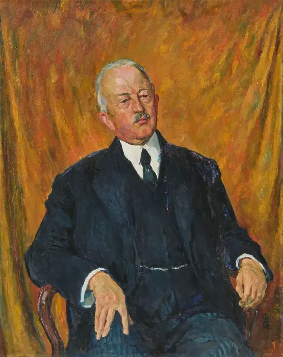 Framed Print : Portrait of Dr. Wilhelm Carl Escher, 1926. Creator: Giacometti, Giovanni (1868-1933) Framed Print : Portrait of Dr. Wilhelm Carl Escher, 1926. Creator: Giacometti, Giovanni (1868-1933)