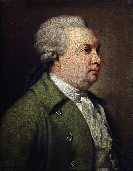 Portrait of the Dramatist Denis I Fonvizin, c1784-c1785. Artist: Armand Charles Caraffe