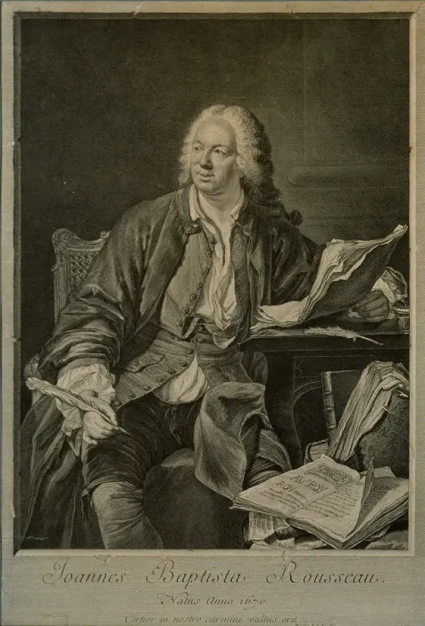 Framed Print : Portrait of the dramatist Jean-Baptiste Rousseau (1671-1741) Framed Print : Portrait of the dramatist Jean-Baptiste Rousseau (1671-1741)
