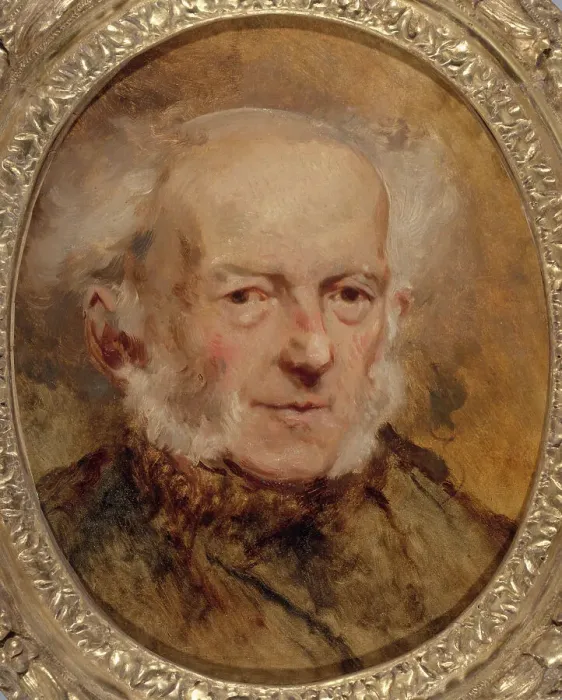 Framed Print : Portrait du peintre Jean-Baptiste Isabey, père de l'artiste, c1840. Creator: Eugene Isabey Framed Print : Portrait du peintre Jean-Baptiste Isabey, père de l'artiste, c1840. Creator: Eugene Isabey