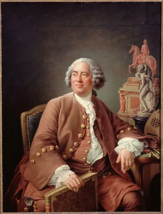 Framed Print : Portrait du sculpteur Edme Bouchardon (1698-1762), c1758. Creator: Francois Hubert Drouais Framed Print : Portrait du sculpteur Edme Bouchardon (1698-1762), c1758. Creator: Francois Hubert Drouais