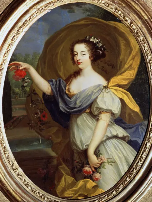 Framed Print : Portrait of Duchess de la Valliere as Flora, 17th century. Artist: Pierre Mignard Framed Print : Portrait of Duchess de la Valliere as Flora, 17th century. Artist: Pierre Mignard