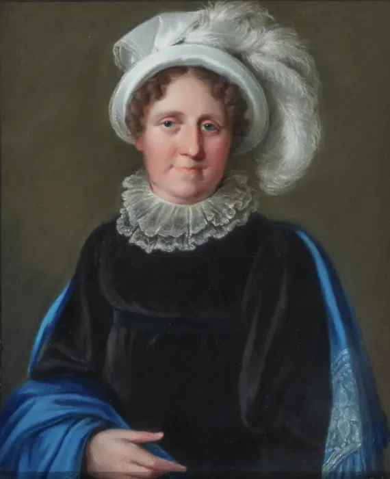 Framed Print : Portrait of Duchess Louise Eleonore of Saxe-Meiningen (1763-1837). Creator: Schröder, Johann Heinrich (1751-1812) Framed Print : Portrait of Duchess Louise Eleonore of Saxe-Meiningen (1763-1837). Creator: Schröder, Johann Heinrich (1751-1812)