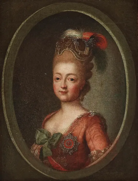 Framed Print : Portrait of Duchess Maria Feodorovna (Sophie Dorothea of Württemberg) (1759-1828). Creator: Roslin, Alexander, (Studio of) Framed Print : Portrait of Duchess Maria Feodorovna (Sophie Dorothea of Württemberg) (1759-1828). Creator: Roslin, Alexander, (Studio of)
