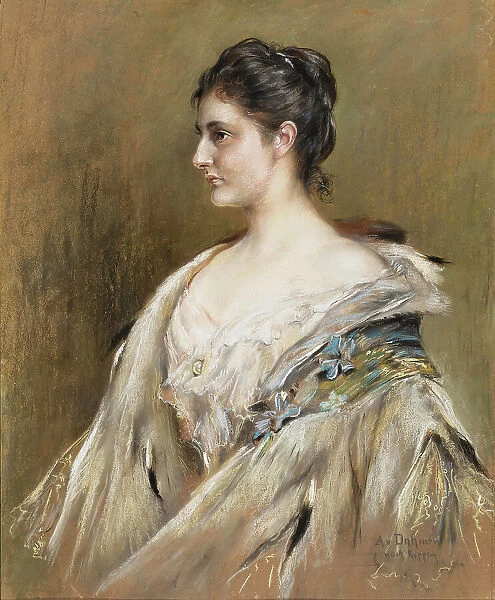 Portrait of Duchess Maria Immakulata of Württemberg, Archduchess of Austria (1878-1968). Creator: Dahmen, Amelie (1866-1941)
