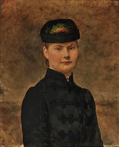 Portrait of Duchess Marie Amelie of Württemberg (1865-1883), c. 1880. Creator: Knüpfer, C. (active ca 1900)