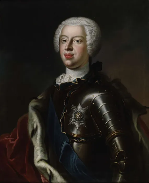 Framed Print : Portrait of Duke Anthony Ulrich of Brunswick (1714-1774), c. 1740. Artist: Anonymous Framed Print : Portrait of Duke Anthony Ulrich of Brunswick (1714-1774), c. 1740. Artist: Anonymous