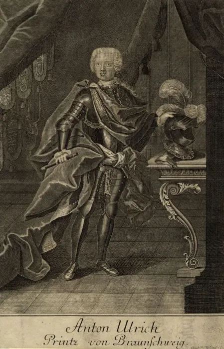 Framed Print : Portrait of Duke Anthony Ulrich of Brunswick (1714-1774), um 1700. Artist: Anonymous Framed Print : Portrait of Duke Anthony Ulrich of Brunswick (1714-1774), um 1700. Artist: Anonymous