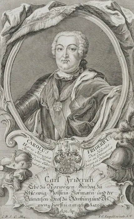 Framed Print : Portrait of Duke Charles Frederick of Holstein-Gottorp (1700-1739), middle of the 18th century