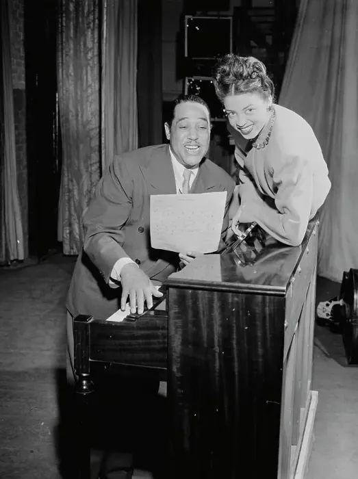 Framed Print : Portrait of Duke Ellington, Howard Theater(?), Washington, D.C. ca. June 1946. Creator: William Paul Gottlieb Framed Print : Portrait of Duke Ellington, Howard Theater(?), Washington, D.C. ca. June 1946. Creator: William Paul Gottlieb