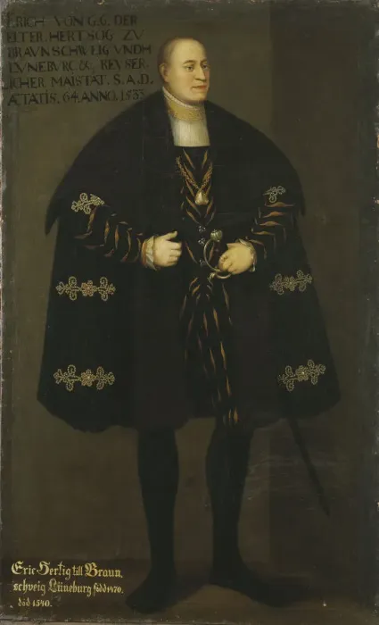 Framed Print : Portrait of Duke Eric I of Brunswick-Luneburg (1470-1540), Prince of Calenberg-Gottingen, 1667 Framed Print : Portrait of Duke Eric I of Brunswick-Luneburg (1470-1540), Prince of Calenberg-Gottingen, 1667