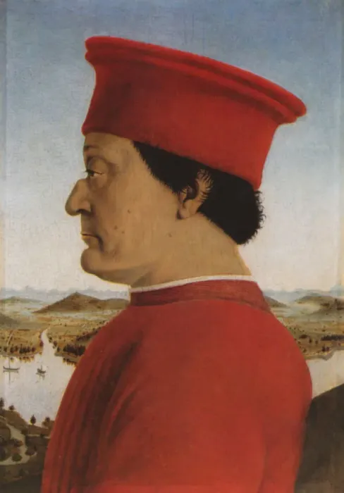 Framed Print : Portrait of the Duke Federico da Montefeltro (1422-1482), ca 1471-1472 Framed Print : Portrait of the Duke Federico da Montefeltro (1422-1482), ca 1471-1472