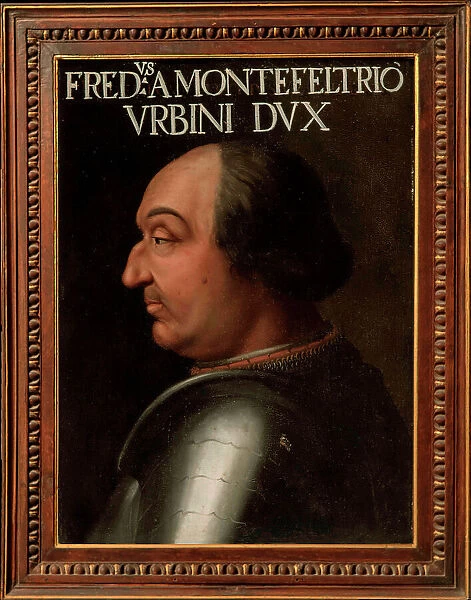 Portrait of the Duke Federico da Montefeltro (1422-1482), 1556. Creator: Dell'Altissimo, Cristofano (1525-1605)