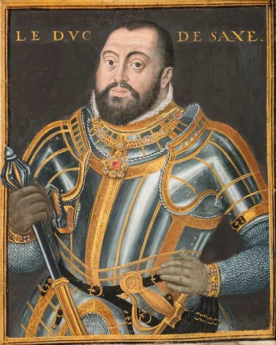 Framed Print : Portrait of Duke Johann Friedrich I (1503-1554), Elector of Saxony, ca. 1550. Creator: Unknown Framed Print : Portrait of Duke Johann Friedrich I (1503-1554), Elector of Saxony, ca. 1550. Creator: Unknown