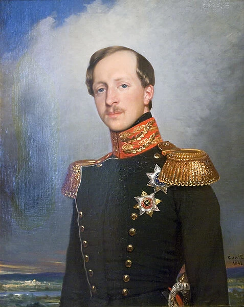 Portrait of Duke Peter of Oldenburg, 1842. Artist: Joseph-Desire Court