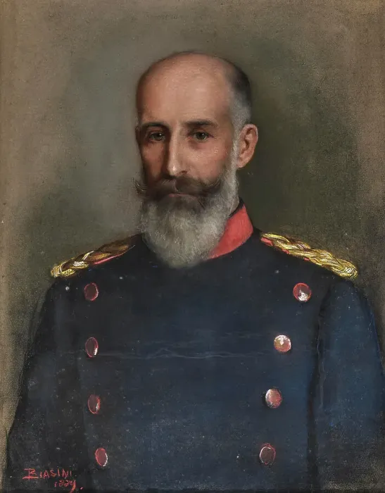 Framed Print : Portrait of Duke Philipp of Württemberg (1838-1917). Creator: Biasini, Mari (1866-1937) Framed Print : Portrait of Duke Philipp of Württemberg (1838-1917). Creator: Biasini, Mari (1866-1937)