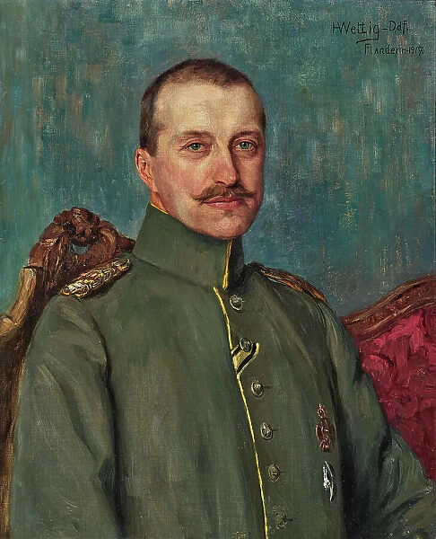 Portrait of Duke Robert of Württemberg (1873-1947), 1917. Creator: Wettig, Heinrich (1875-after 1938)