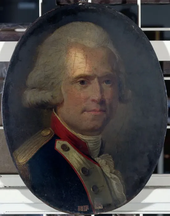 Framed Print : Portrait d'un adjudant-major d'un régiment de ligne, c1790. Creator: Unknown Framed Print : Portrait d'un adjudant-major d'un régiment de ligne, c1790. Creator: Unknown