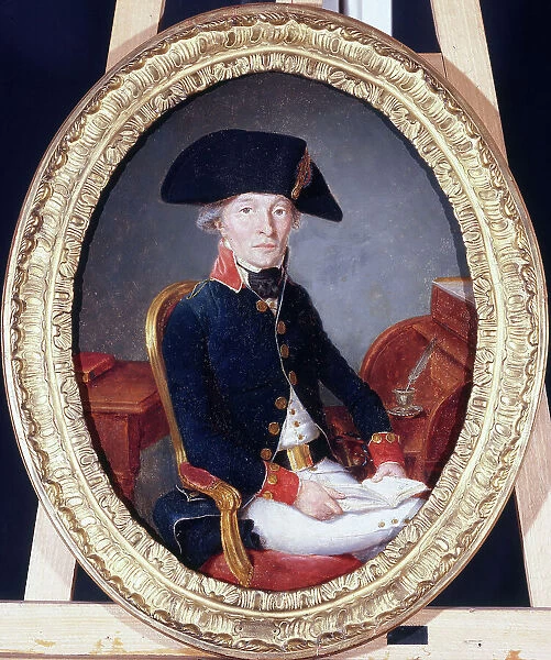 Portrait d'un officier de la garde nationale à l'époque révolutionnaire, c1789. Creator: Ecole Francaise