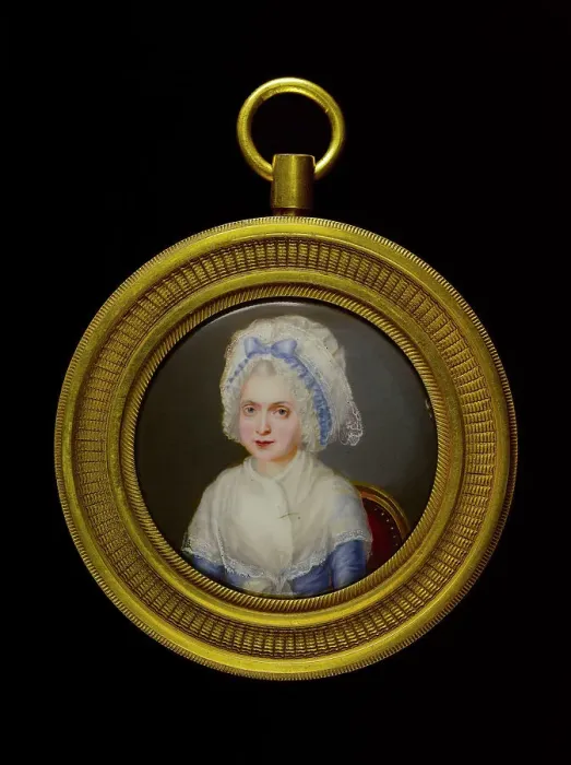 Framed Print : Portrait d'une femme assise dans un fauteuil rouge. Creator: Ecole Francaise Framed Print : Portrait d'une femme assise dans un fauteuil rouge. Creator: Ecole Francaise
