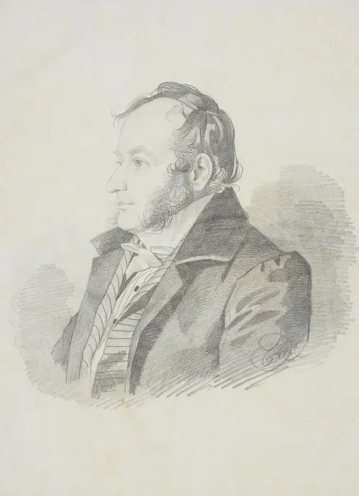 Framed Print : Portrait of E. E. Jungcurt, 1830s. Creator: Hampeln, Carl, von (1794-after 1880) Framed Print : Portrait of E. E. Jungcurt, 1830s. Creator: Hampeln, Carl, von (1794-after 1880)