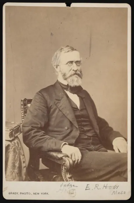 Framed Print : Portrait of Ebenezer Rockwood Hoar (1816-1895), Before 1895 Framed Print : Portrait of Ebenezer Rockwood Hoar (1816-1895), Before 1895