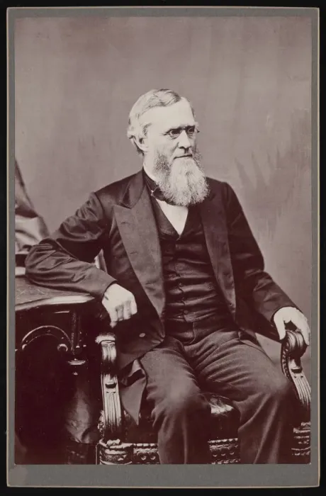 Framed Print : Portrait of Ebenezer Rockwood Hoar (1816-1895), Before 1895. Creator: Unknown Framed Print : Portrait of Ebenezer Rockwood Hoar (1816-1895), Before 1895. Creator: Unknown