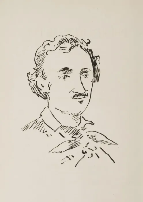 Framed Print : Portrait of Edgar Allan Poe (1809-1849), 1889. Creator: Manet, Edouard (1832-1883) Framed Print : Portrait of Edgar Allan Poe (1809-1849), 1889. Creator: Manet, Edouard (1832-1883)