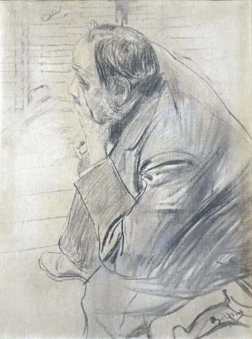 Framed Print : Portrait of Edgar Degas. Creator: Boldini, Giovanni (1842-1931) Framed Print : Portrait of Edgar Degas. Creator: Boldini, Giovanni (1842-1931)