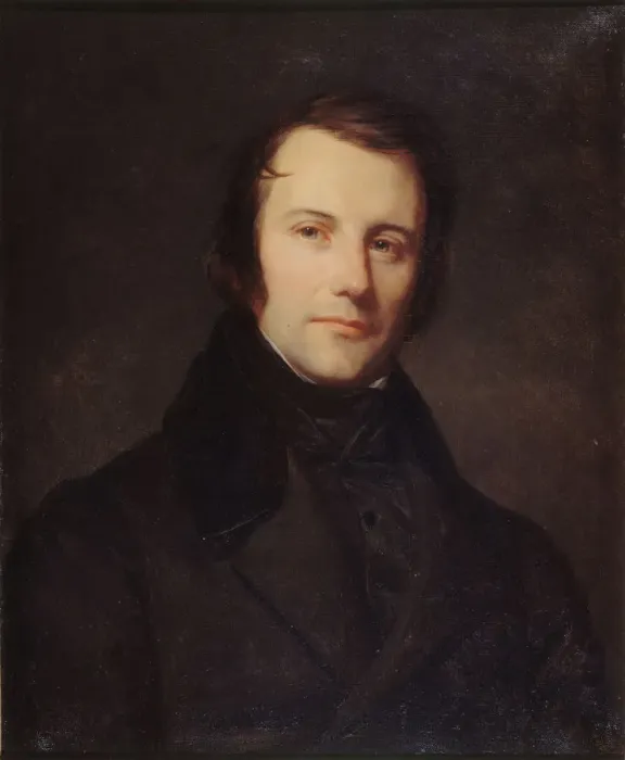 Framed Print : Portrait of Edgar Quinet (1803-1875), ca 1835. Creator: Cornu Framed Print : Portrait of Edgar Quinet (1803-1875), ca 1835. Creator: Cornu