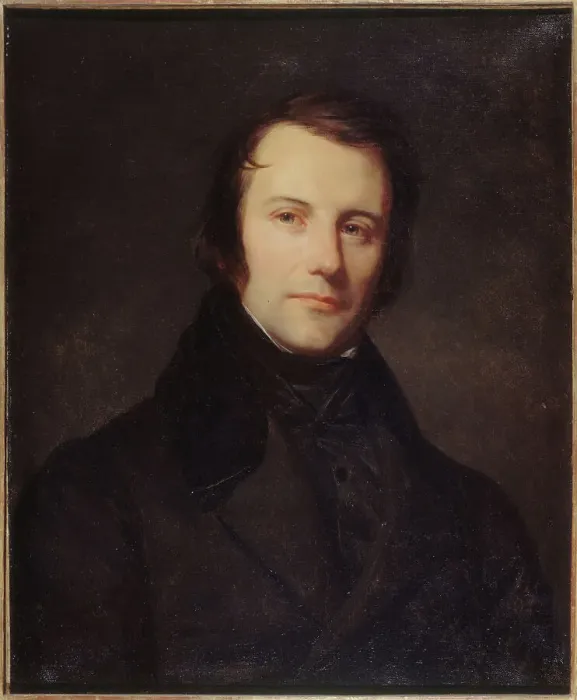 Framed Print : Portrait of Edgar Quinet (1803-1875), writer and politician, c1835. Creator: Sebastien-Melchior Cornu Framed Print : Portrait of Edgar Quinet (1803-1875), writer and politician, c1835. Creator: Sebastien-Melchior Cornu