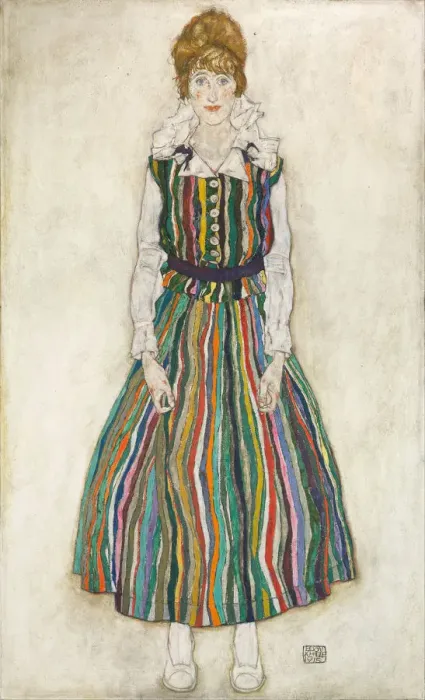 Framed Print : Portrait of Edith (the artists wife), 1915. Artist: Schiele, Egon (1890?1918) Framed Print : Portrait of Edith (the artists wife), 1915. Artist: Schiele, Egon (1890?1918)