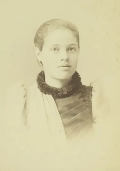 Framed Print : Portrait of Edith Wonsen, 1880-1899. Creator: Unknown Framed Print : Portrait of Edith Wonsen, 1880-1899. Creator: Unknown