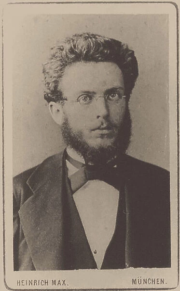 Portrait of Edmund Naumann (1854-1927), 1872. Creator: Photo studio Heinrich Max, Munich