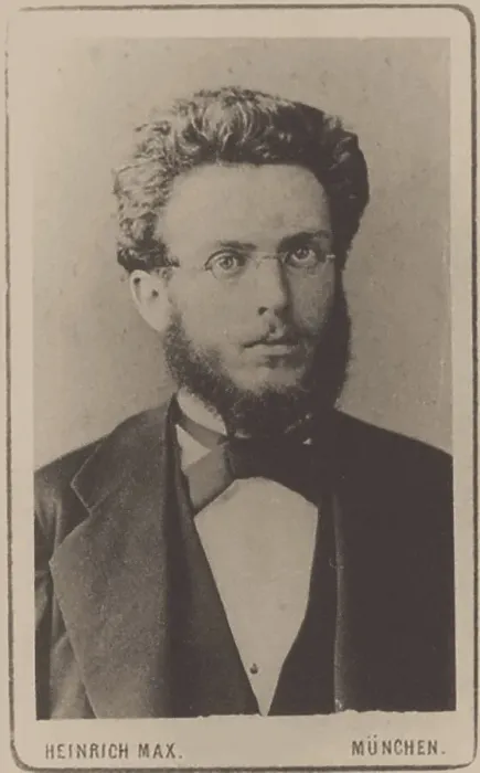 Framed Print : Portrait of Edmund Naumann (1854-1927), 1872. Creator: Photo studio Heinrich Max, Munich Framed Print : Portrait of Edmund Naumann (1854-1927), 1872. Creator: Photo studio Heinrich Max, Munich