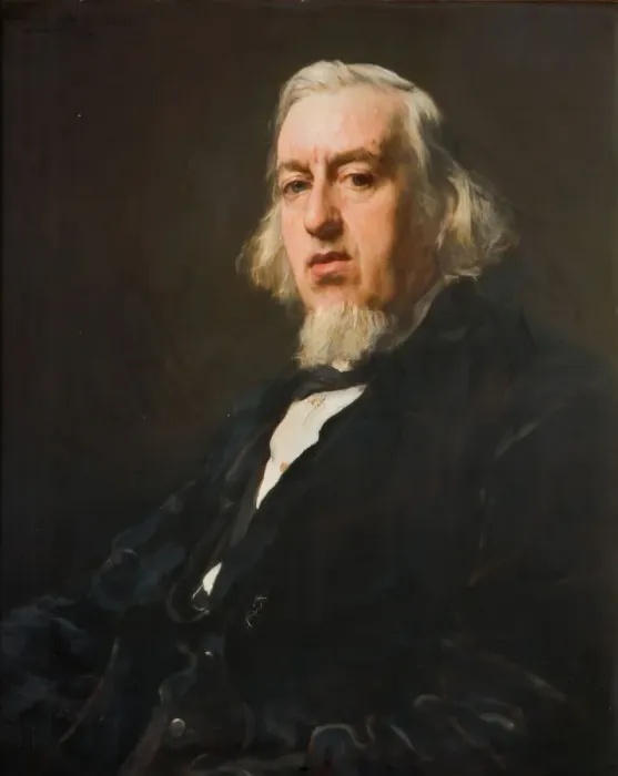Framed Print : Portrait of Edmund Tonks (1824-1898), 1881. Creator: Francis Montague Holl Framed Print : Portrait of Edmund Tonks (1824-1898), 1881. Creator: Francis Montague Holl