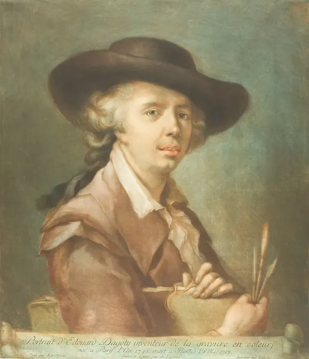 Framed Print : Portrait of Edouard Dagoty, After 1783. Creator: Carlo Lasinio Framed Print : Portrait of Edouard Dagoty, After 1783. Creator: Carlo Lasinio