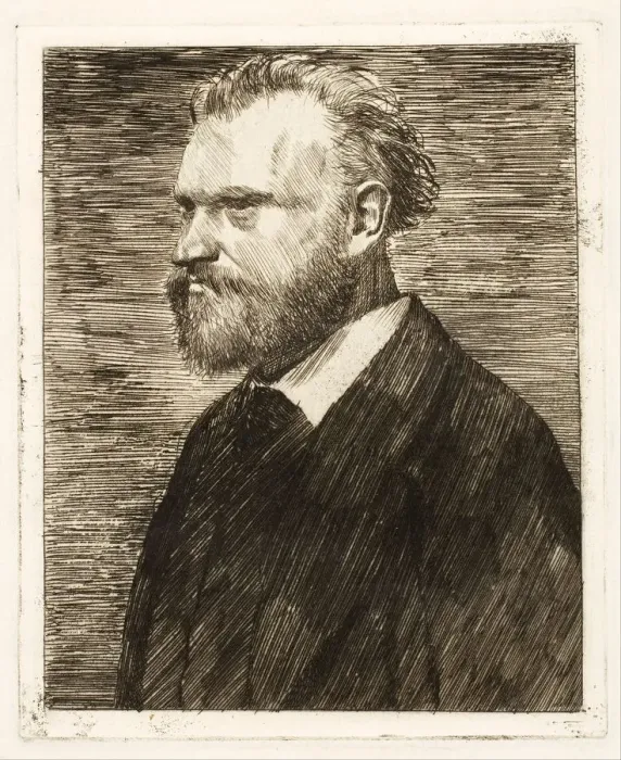 Framed Print : Portrait of Edouard Manet, pub. 1864. Creator: Edgar Degas (1834 - 1917) Framed Print : Portrait of Edouard Manet, pub. 1864. Creator: Edgar Degas (1834 - 1917)