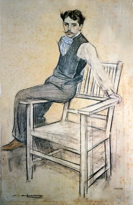 Framed Print : Portrait of Eduardo Marquina y Angulo (1879 - 1946) Framed Print : Portrait of Eduardo Marquina y Angulo (1879 - 1946)