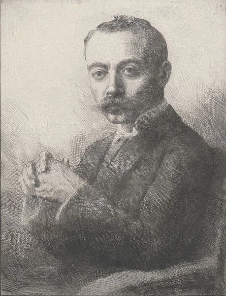 Portrait of Edward D. Adams, 1892. Creator: Alphonse Legros