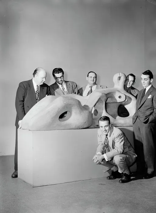 Framed Print : Portrait of Edwin A. Finckel, George Handy, Johnny Richards...Museum of Modern Art, N.Y. 1947. Creator: William Paul Gottlieb Framed Print : Portrait of Edwin A. Finckel, George Handy, Johnny Richards...Museum of Modern Art, N.Y. 1947. Creator: William Paul Gottlieb