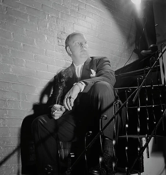 Portrait of Edwin A. Finckel in his home, Greenwich Village, New York, N.Y. ca. July 1946. Creator: William Paul Gottlieb