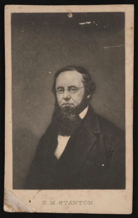 Framed Print : Portrait of Edwin McMasters Stanton (1814-1869), Before 1869. Creator: Unknown Framed Print : Portrait of Edwin McMasters Stanton (1814-1869), Before 1869. Creator: Unknown