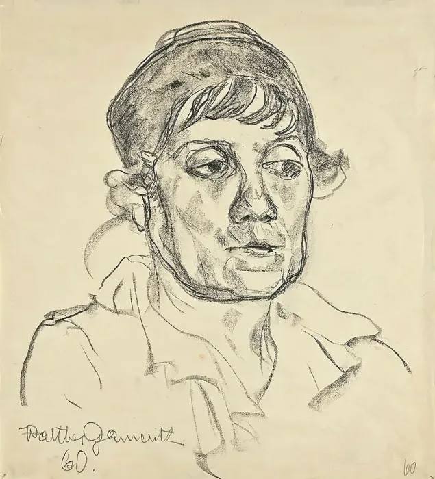 Framed Print : Portrait of an elderly lady, 1960. Creator: Walther Gamerith Framed Print : Portrait of an elderly lady, 1960. Creator: Walther Gamerith