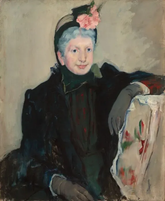 Framed Print : Portrait of an Elderly Lady, c. 1887. Creator: Mary Cassatt Framed Print : Portrait of an Elderly Lady, c. 1887. Creator: Mary Cassatt