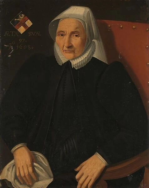 Portrait of an Elderly Lady of the Haling Family, after 1630. Creator: Anon