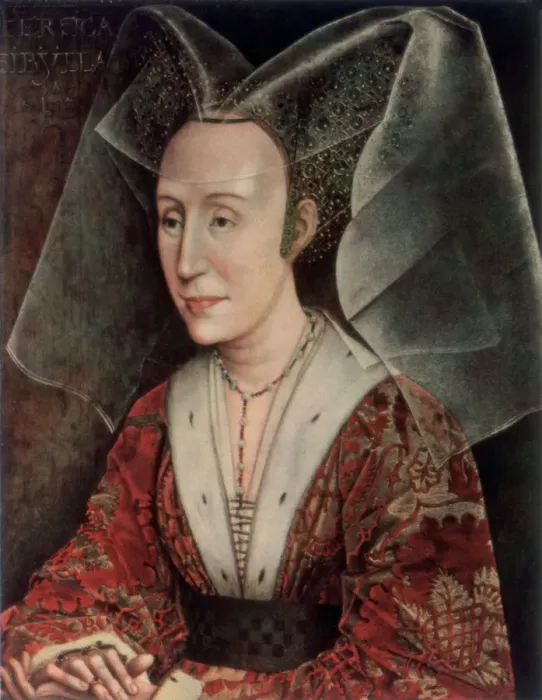 Framed Print : Portrait of an Elderly Woman, 1420-1460 (1927). Artist: Rogier Van der Weyden Framed Print : Portrait of an Elderly Woman, 1420-1460 (1927). Artist: Rogier Van der Weyden