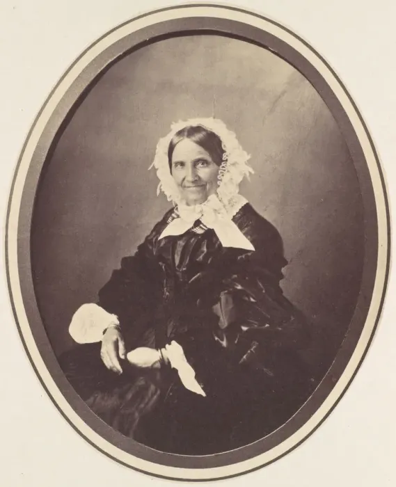 Framed Print : [Portrait of an Elderly Woman], 1850s-60s. Creator: Franz Antoine