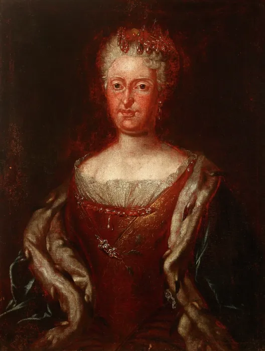 Framed Print : Portrait of an Elderly Woman (Maria Josepha 1699-1757?), 18th century. Creator: Unknown Framed Print : Portrait of an Elderly Woman (Maria Josepha 1699-1757?), 18th century. Creator: Unknown