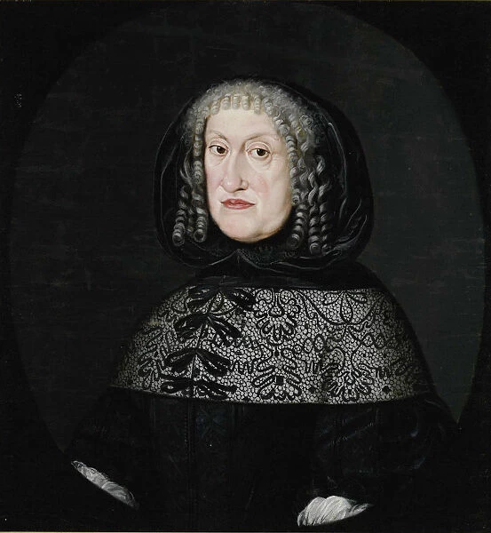 Portrait of Eleanor of Anhalt-Zerbst, Duchess of Schleswig-Holstein-Sonderburg-Norburg (1608-1681), Artist: Anonymous